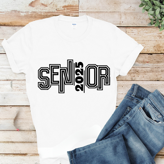 Senior 2025 T-Shirt - Trendy Graduate 2025 Senior Tee