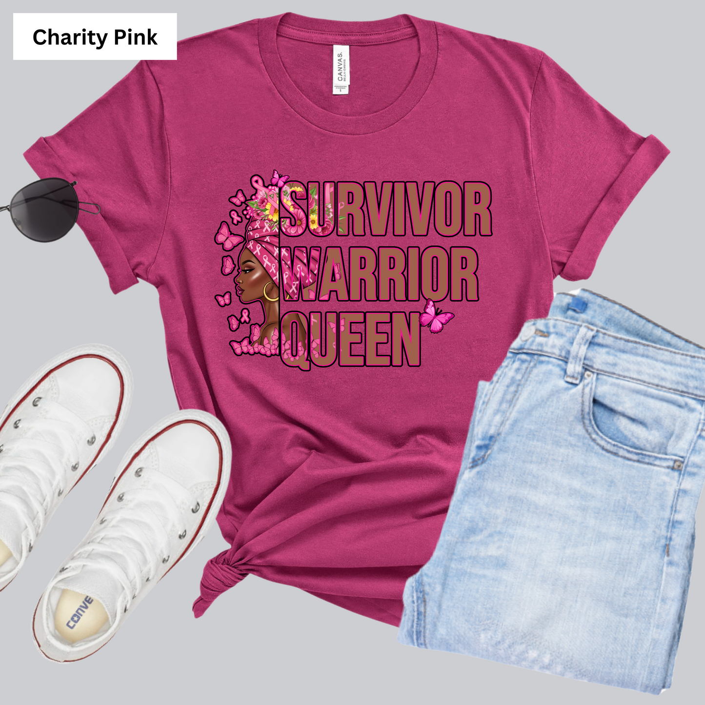 Black Women Empowerment Tee - Survivor Warrior Queen Graphic Tee