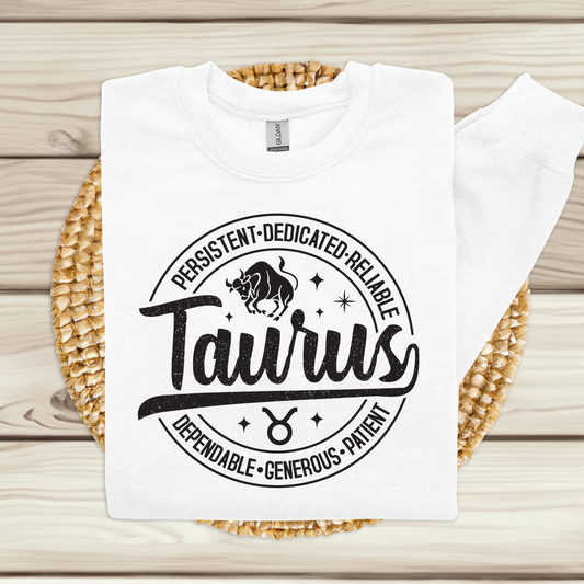 Taurus Horoscope Astrology Sweatshirt - Celestial Charm Zodiac Sweater perfect for a thought birthday gift 