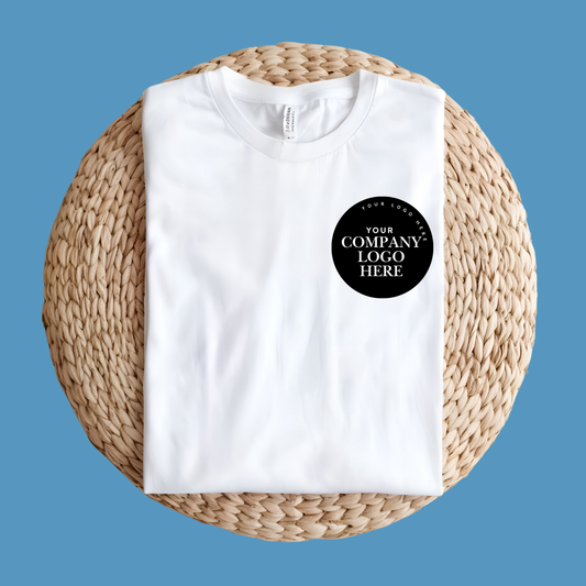 Taylor-Made Custom Tee Shirt - Company Logo Tee's - Front Tee Design Only