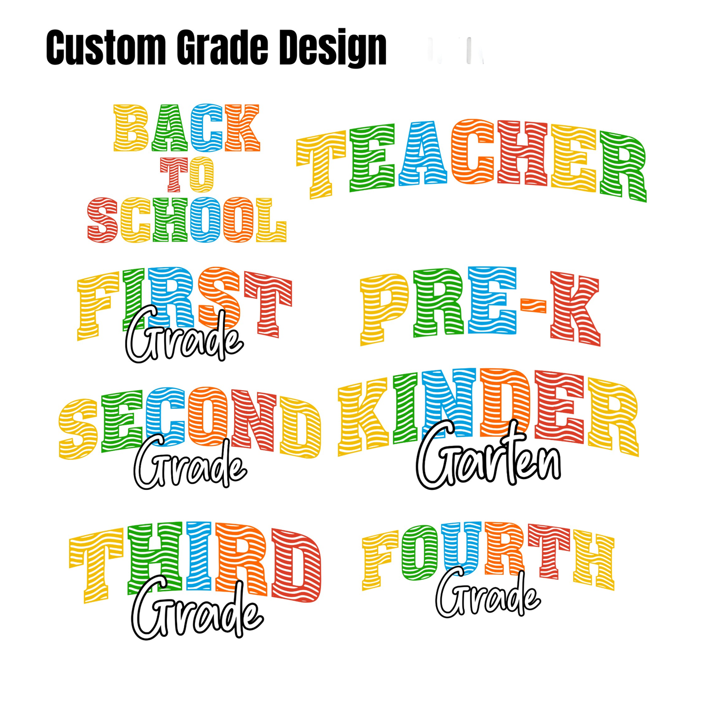 Teacher Spirit Shirt - Retro Wave School Spirit Tee - Customizable (Comfort Colors)