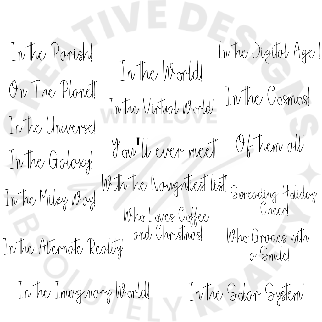 Custom Phrase for Jolliest Teacher