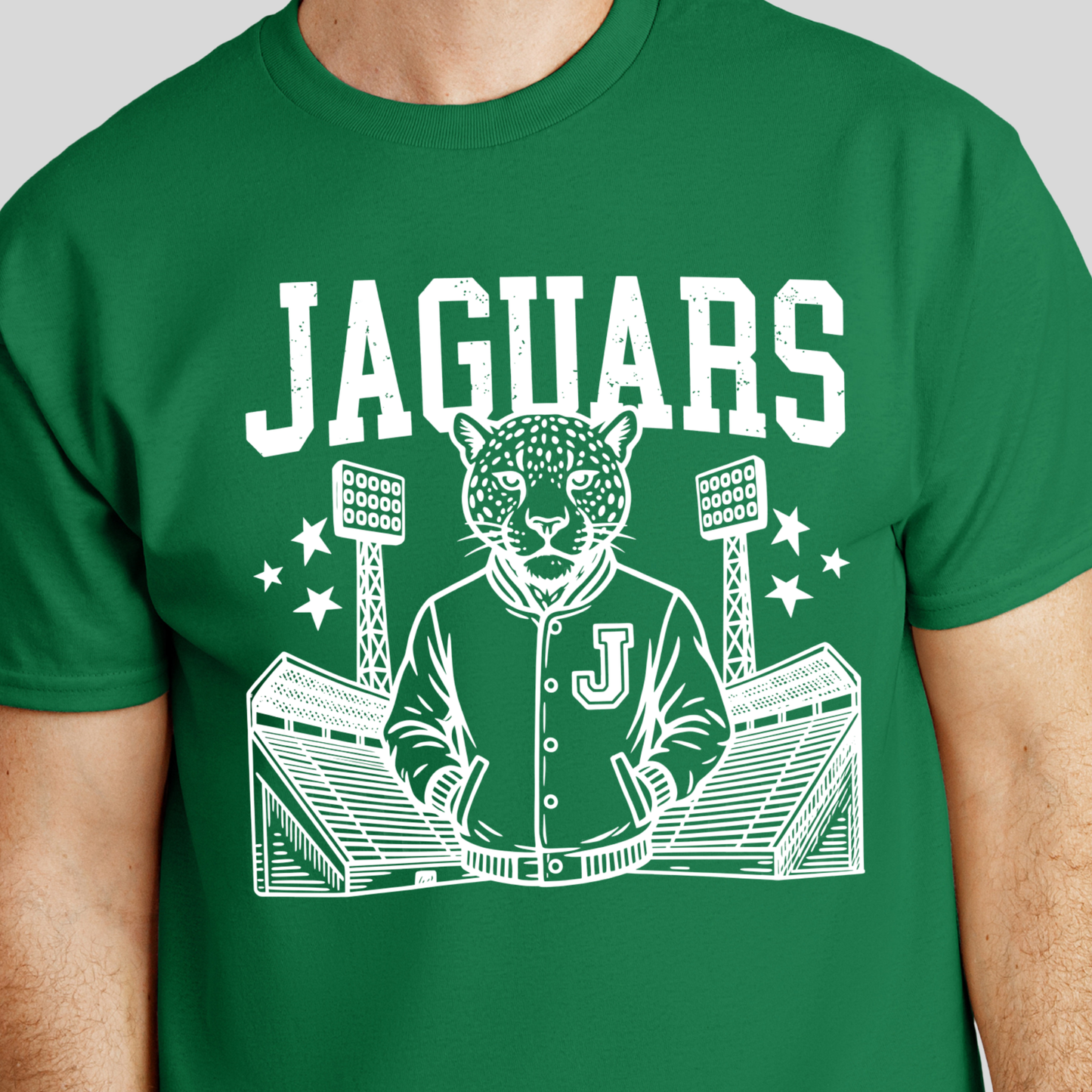 Jaguars Mascot Shirt - Jaguar  Varsity Jacket Football Game Day Spirit T-Shirt

