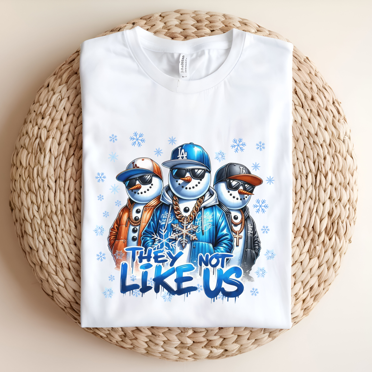 Urban Snowmen Christmas Sweater - They Not Like Us Snowmen Graphic Christmas Sweatshirt