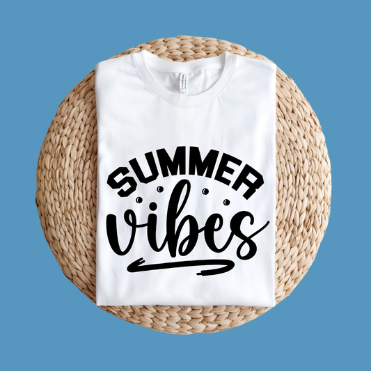 Vacation Shirt - Summer Vibes Unisex Tee  -  Summer Vibes T-Shirt