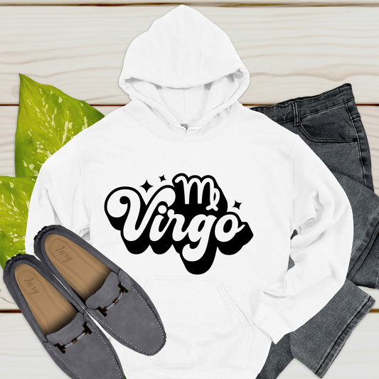 Virgo Zodiac Hoodie - Retro Virgo Horoscope Hoodie for Men & Women perfect for personalized virgo birthday gift