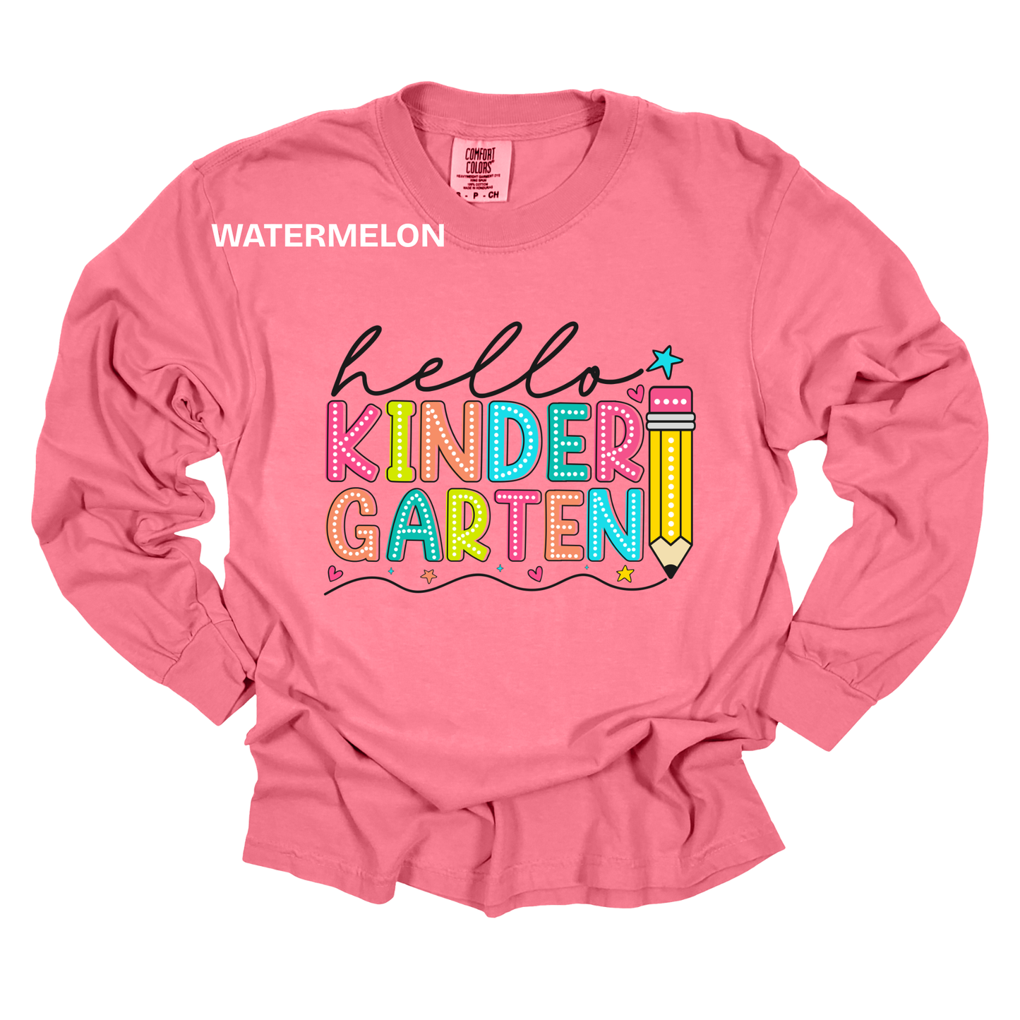 Teacher Spirit Apparel - Hello (Grade Level) - T-Shirt & Sweater (Comfort Colors)