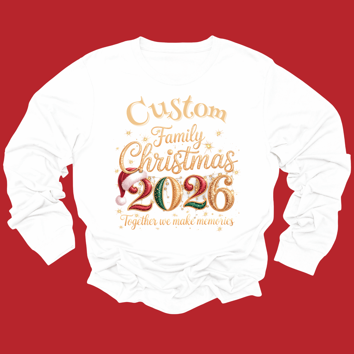 Custom Family Christmas 2026 Shirt - Personalized Christmas Holiday T-shirt & Sweatshirts