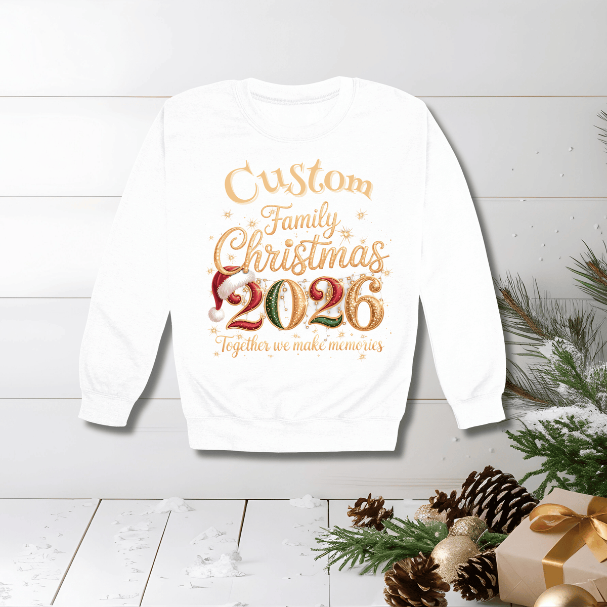 Custom Family Christmas 2026 Shirt - Personalized Christmas Holiday T-shirt & Sweatshirts