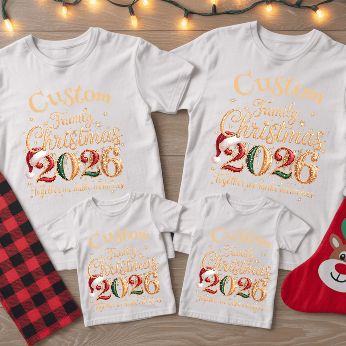 Custom Family Christmas 2026 Shirt - Personalized Christmas Holiday T-shirt & Sweatshirts