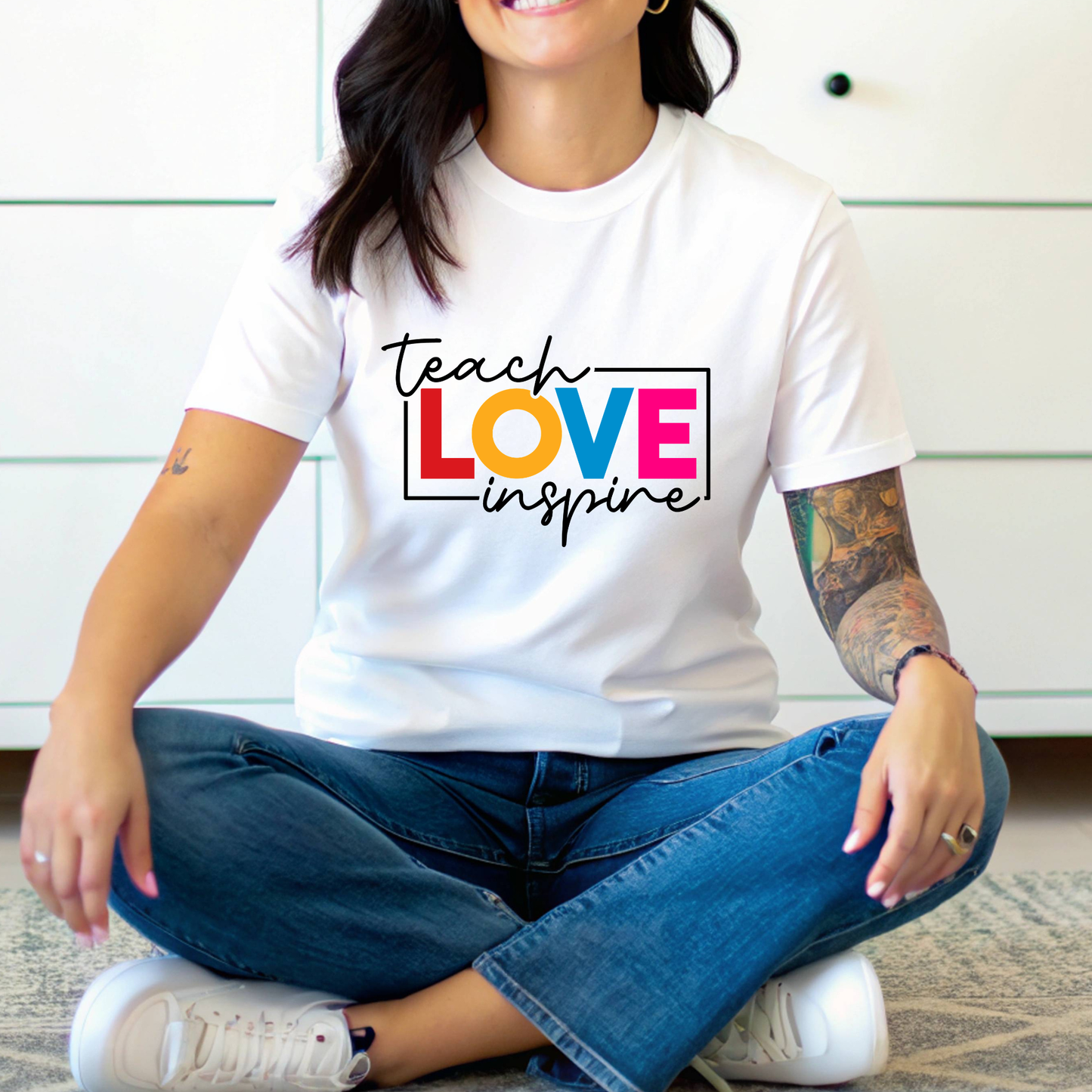 Teacher Spirit Apparel - Teach Love Inspire Graphic Shirts (Comfort Colors)
