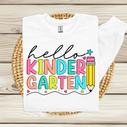 Teacher Spirit Apparel - Hello (Grade Level) - T-Shirt, Long Sleeve & Sweater