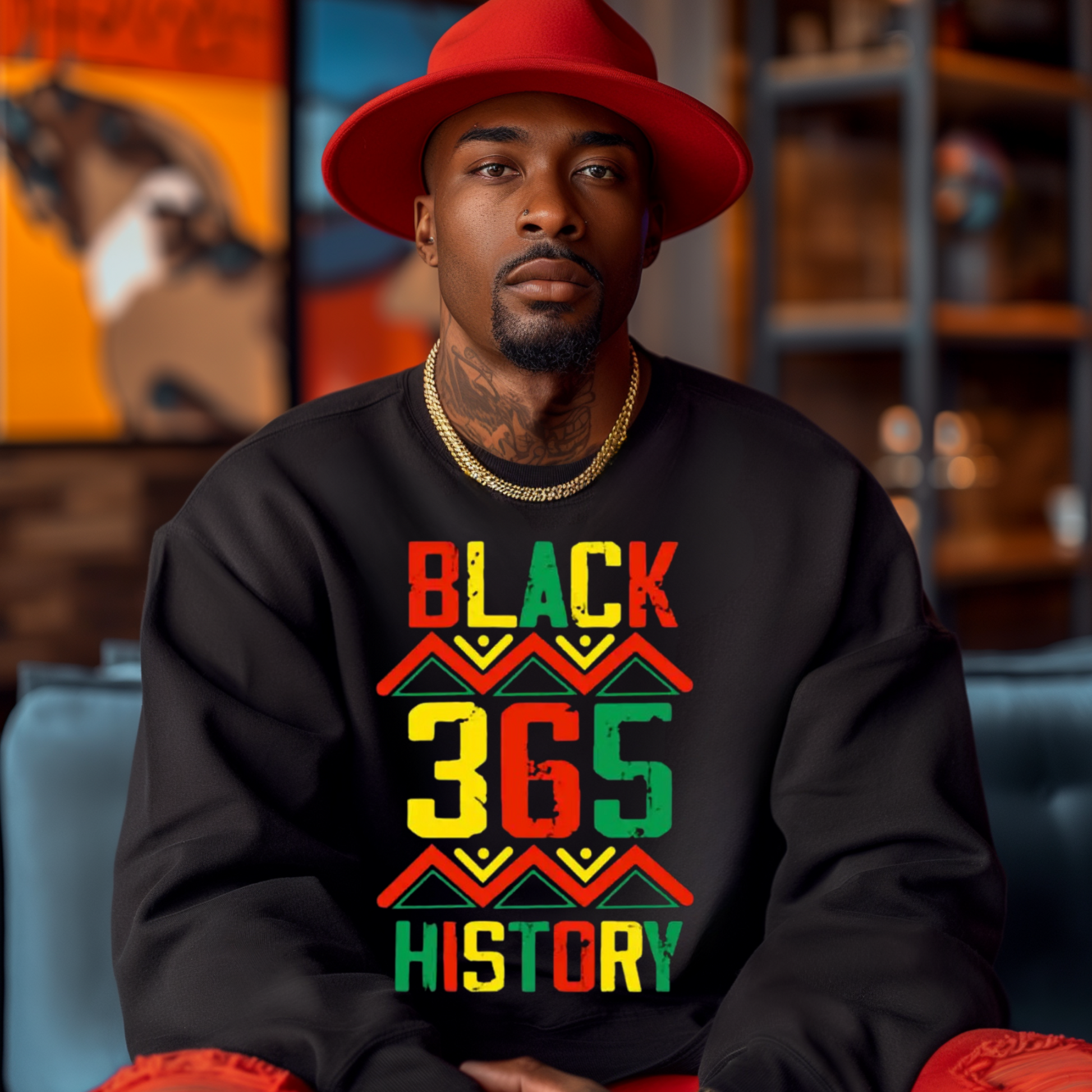 Black History Every Day Year Round Cultural Pride Black 365 History Black Unisex Sweatshirt Sweater