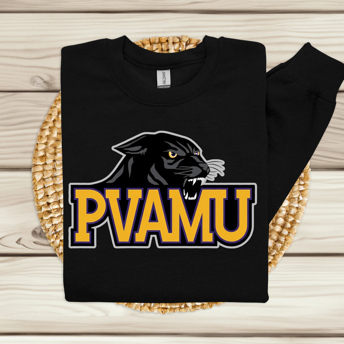 Prairie View Panthers T-shirt - PVAMU Panthers Mascot Purple & Gold HBCU Spirit Tee V2