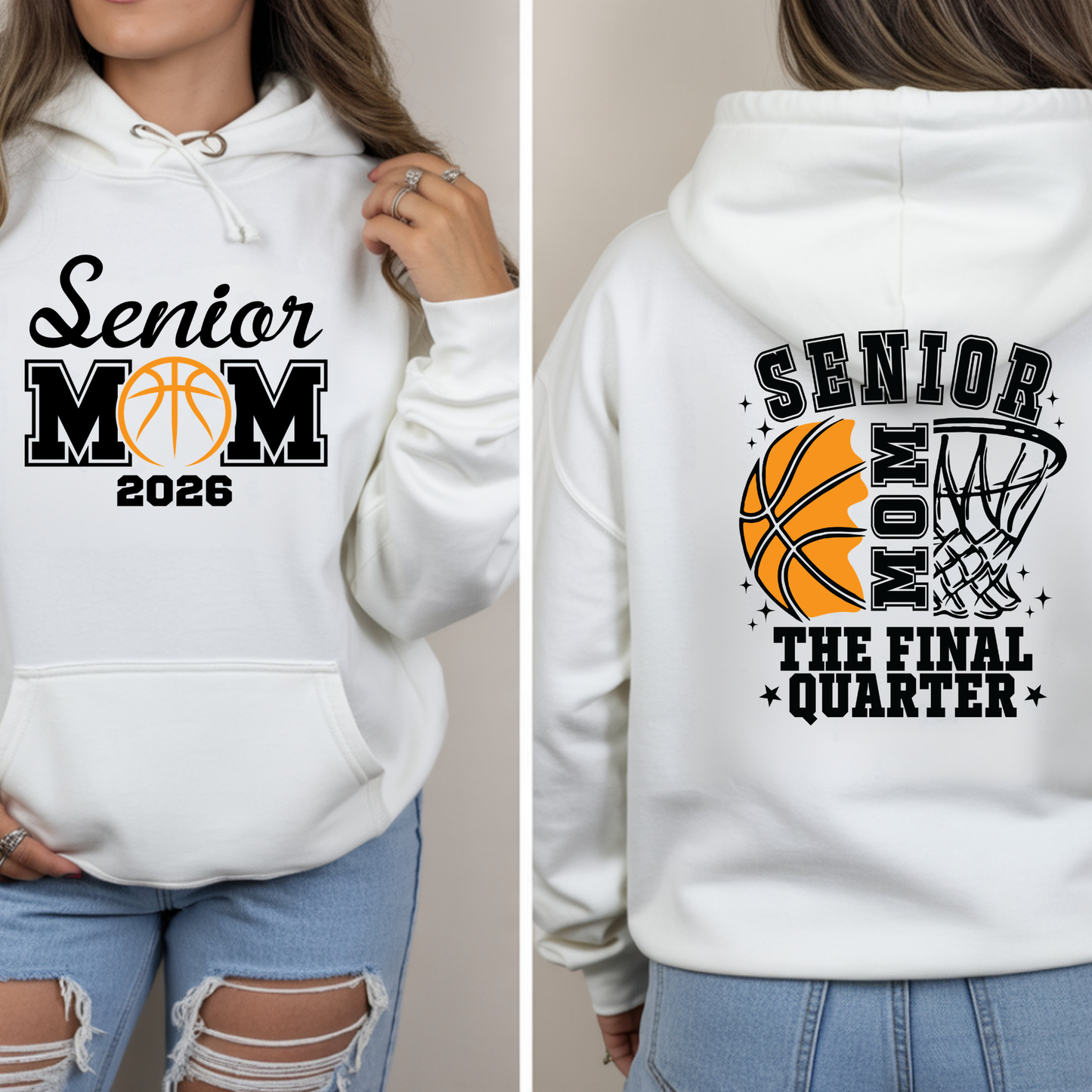 Senior Basketball Mom - The Final Quarter: Basketball Mom Graduate Shirt
