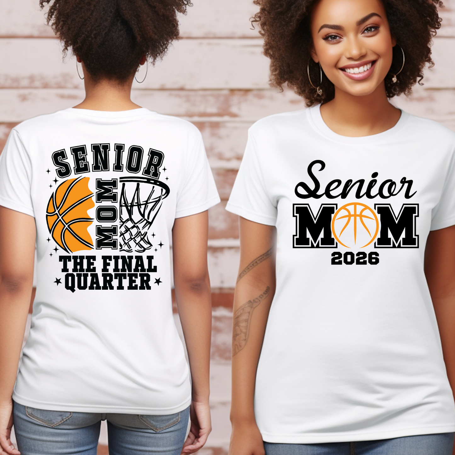 Senior Basketball Mom - The Final Quarter: Basketball Mom Graduate Shirt