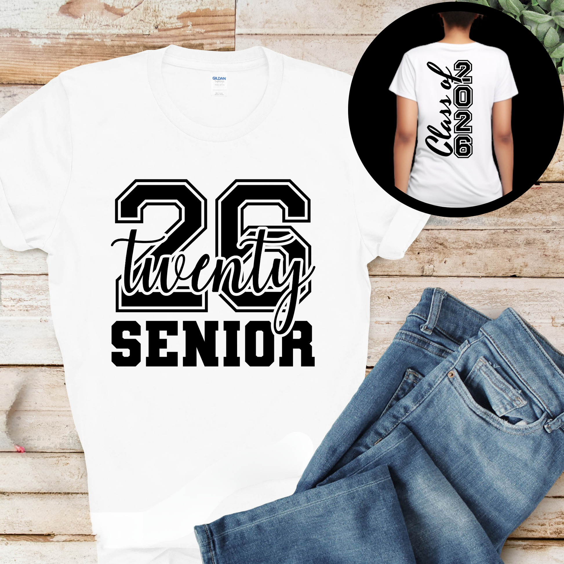 Senior 2026 Shirt -  Celebrate the Graduating Class of 2026 In Bold Style: Front & Back