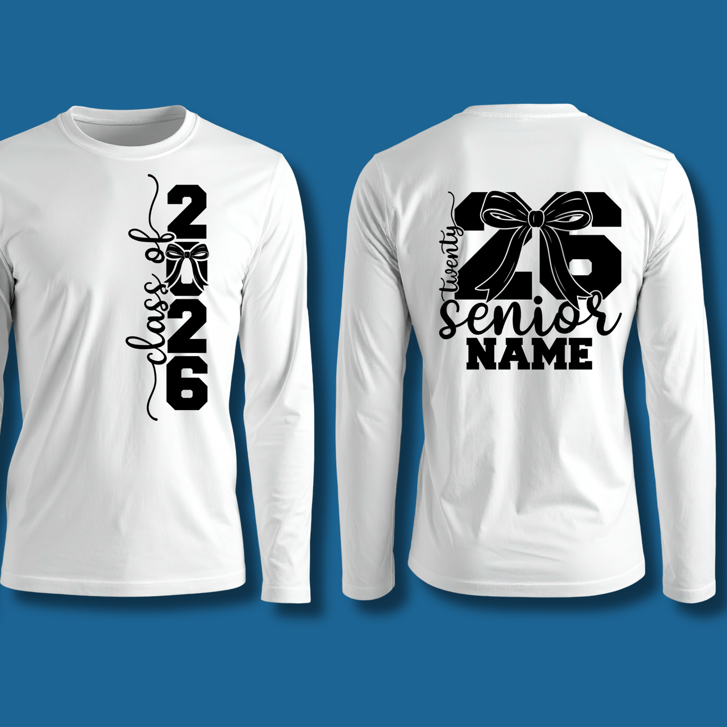Senior 2026 T-Shirt - Graduating Senior Bold Custom Shirt Class of 2026
