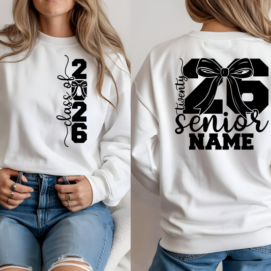 Senior 2026 T-Shirt - Graduating Senior Bold Custom Shirt Class of 2026