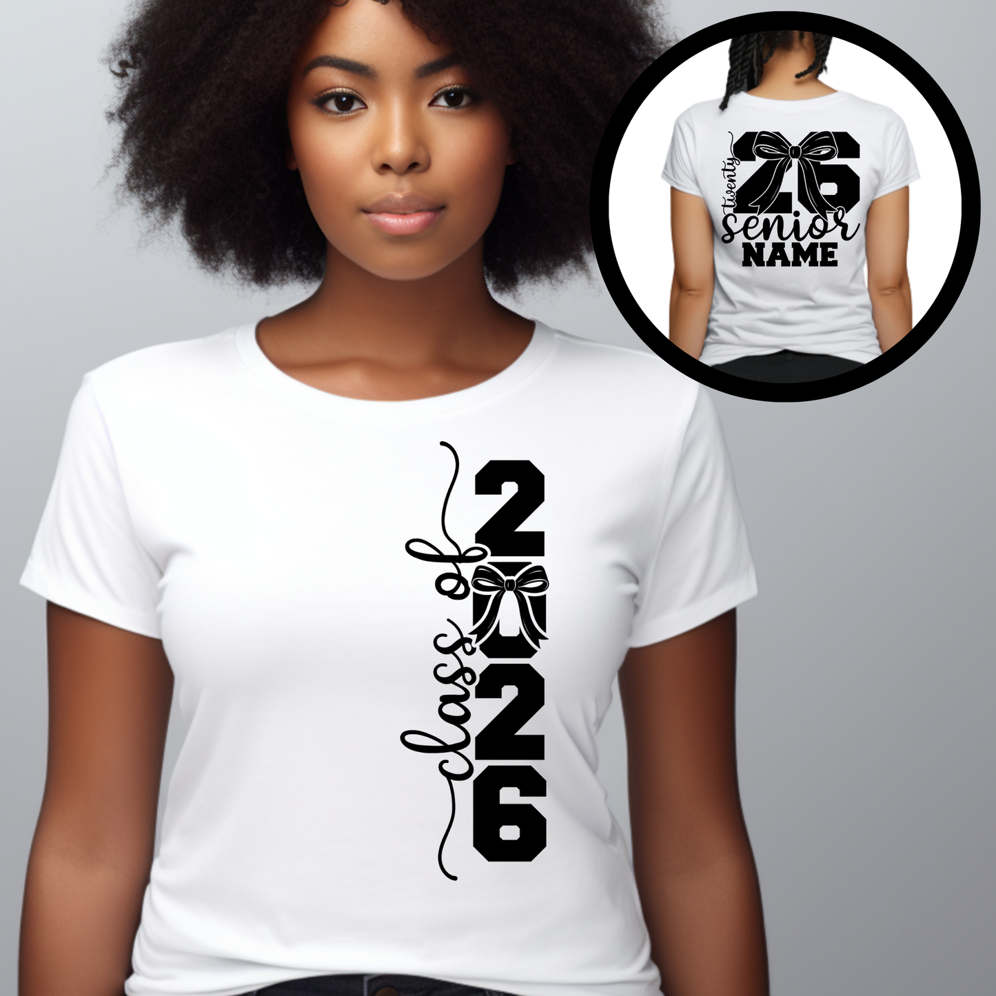 Senior 2026 T-Shirt - Graduating Senior Bold Custom Shirt Class of 2026