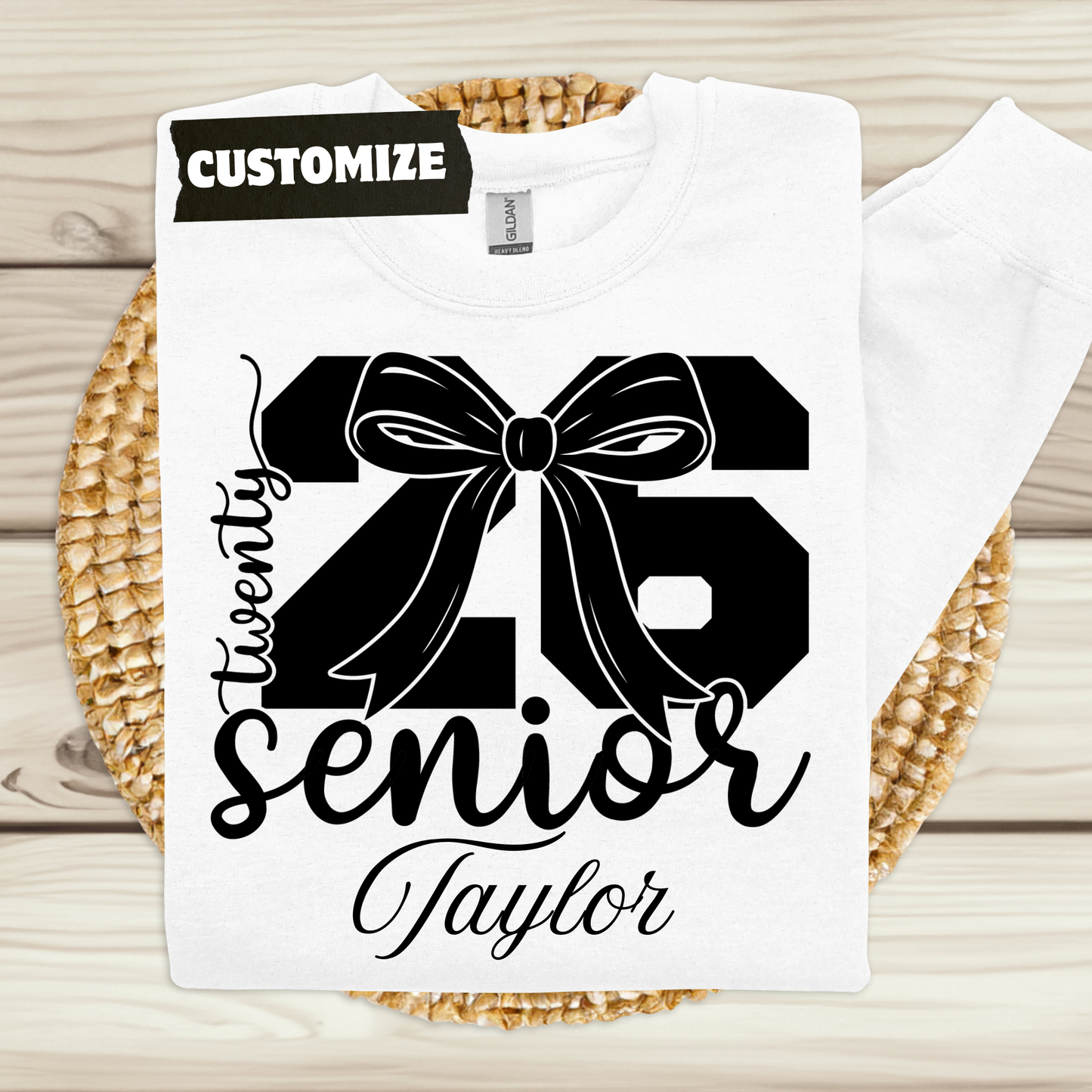 Senior 2026 T-Shirt - Graduating Senior Bold Custom Shirt Class of 2026