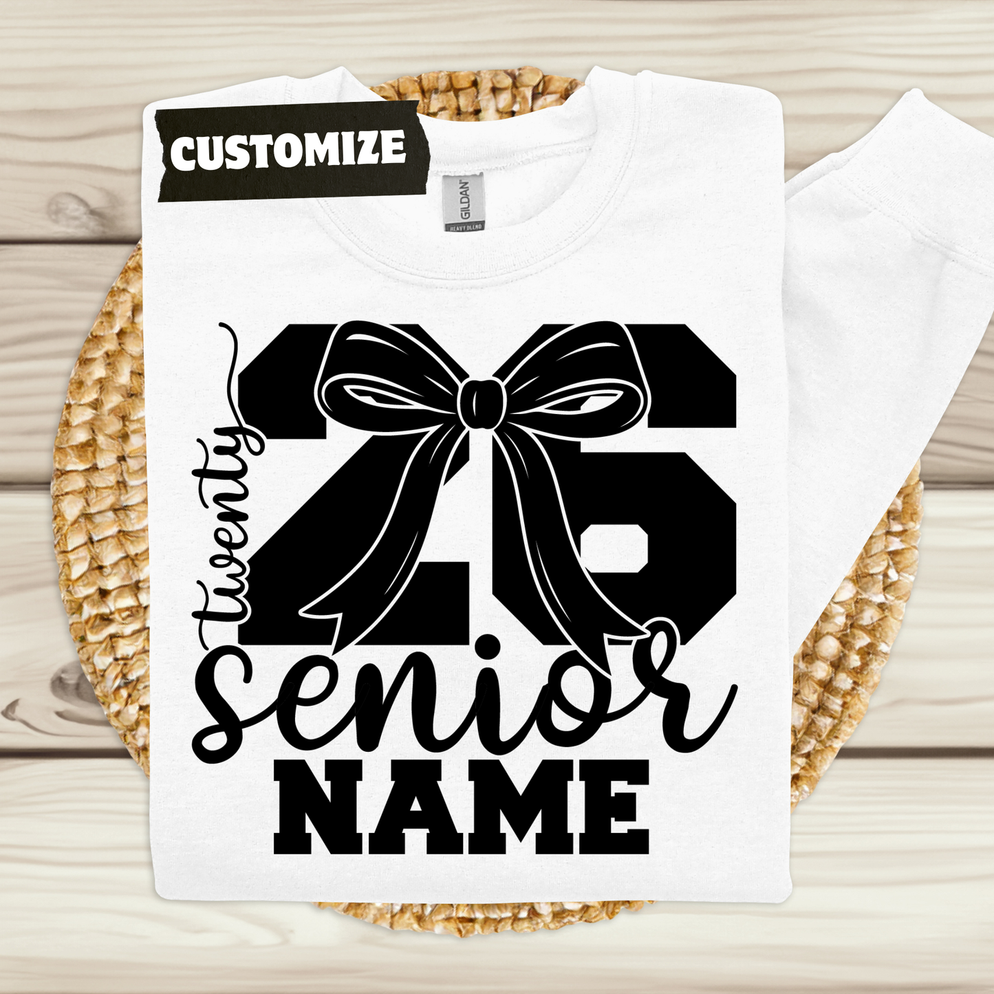 Senior 2026 T-Shirt - Graduating Senior Bold Custom Shirt Class of 2026