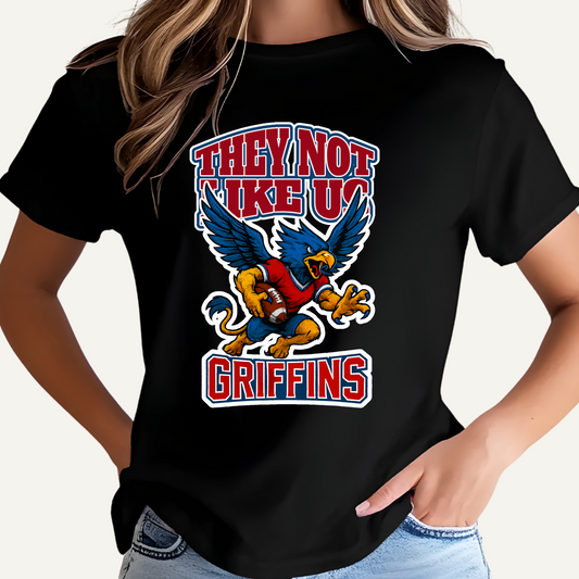 Griffins Mascot T-Shirt: They Not Like Us School Spirit Game Day Tee