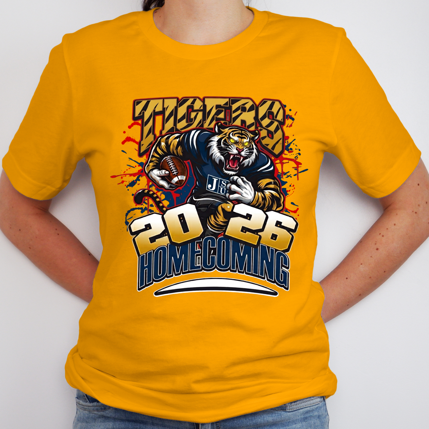 Jackson State University Tigers 2026 Homecoming Football Game Day Spirit T-Shirt