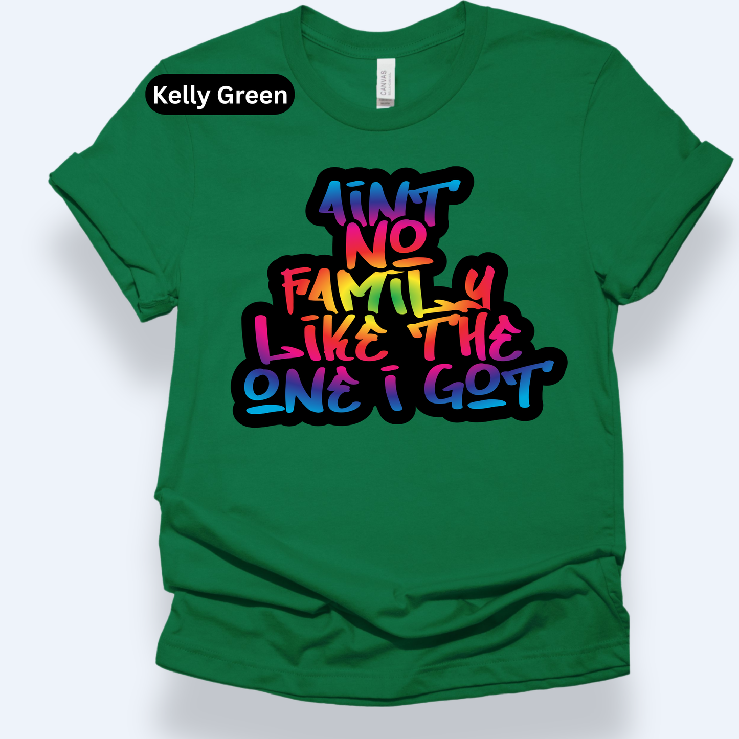 "Aint No Family Like The One I Got" Shirt - Vibrant Rainbow Family Reunion Tee