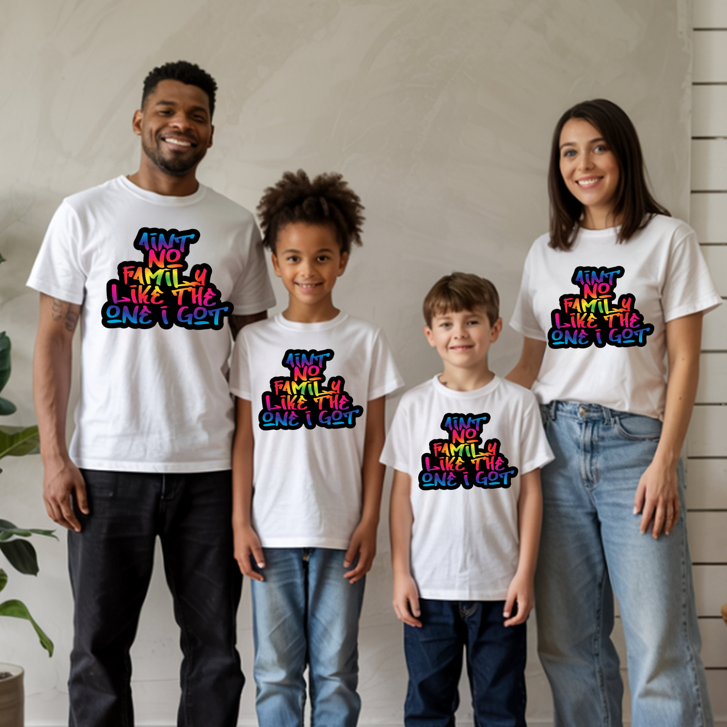 "Aint No Family Like The One I Got" Shirt - Vibrant Rainbow Family Reunion Tee