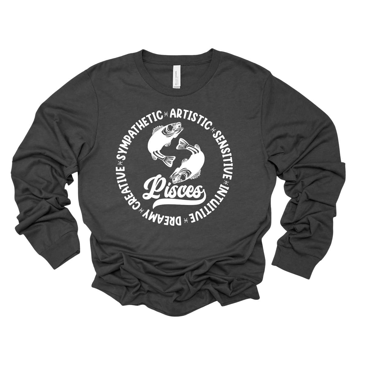 Pisces Zodiac Shirt - Astrology Apparel, Crewneck, Long Sleeve, and Hoodie
