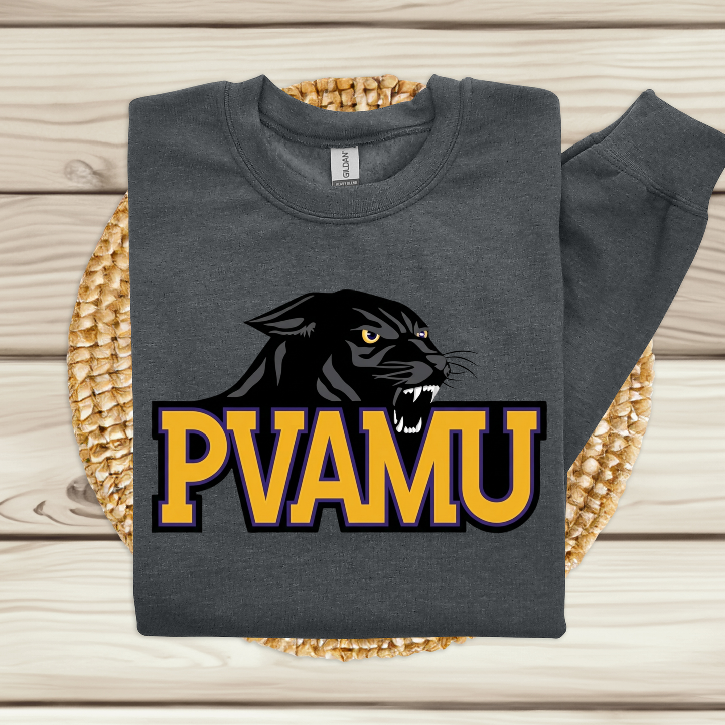 Prairie View Panthers T-shirt - PVAMU Panthers Mascot Purple & Gold HBCU Spirit Tee V2