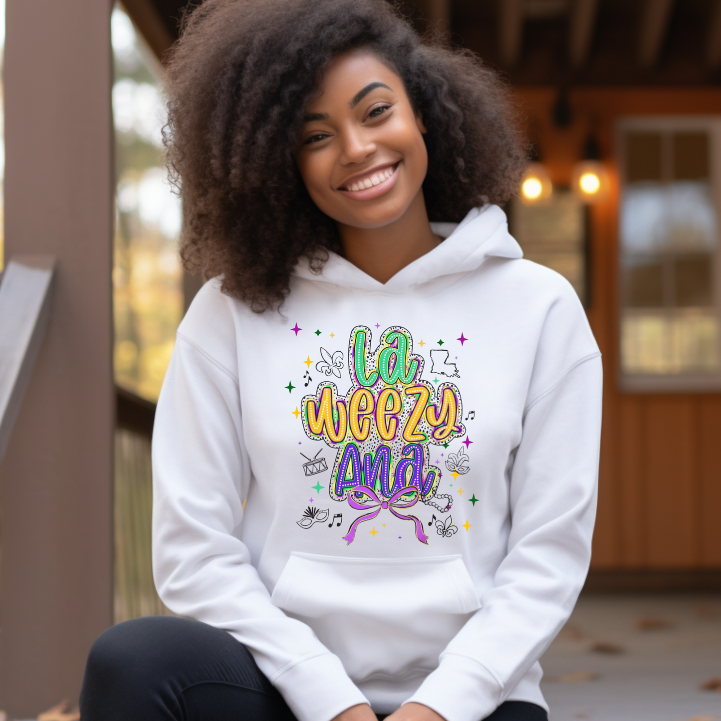 Mardi Gras La Weezy Ana Sweatshirt - Louisiana Mardi Gras Tee - Hoodie