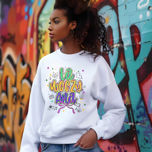 Mardi Gras La Weezy Ana Sweatshirt - Louisiana Mardi Gras Tee - Hoodie