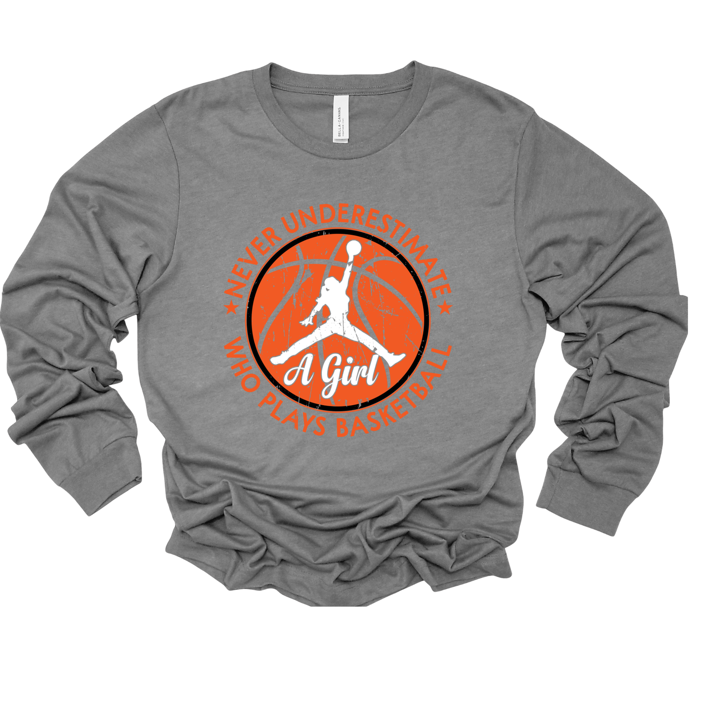 Girl Basketball Shirt - Never Underestimate a Girl Who Plays Basketball T-Shirt