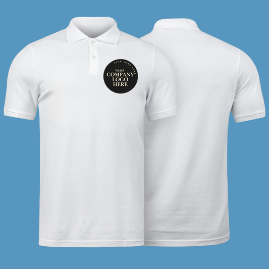 Embroidered Custom Company Patch Polo Shirt - Company Logo