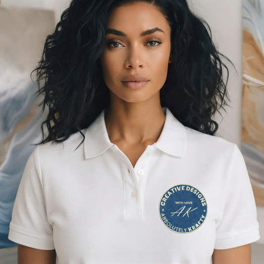 Embroidered Custom Company Patch Polo Shirt - Company Logo
