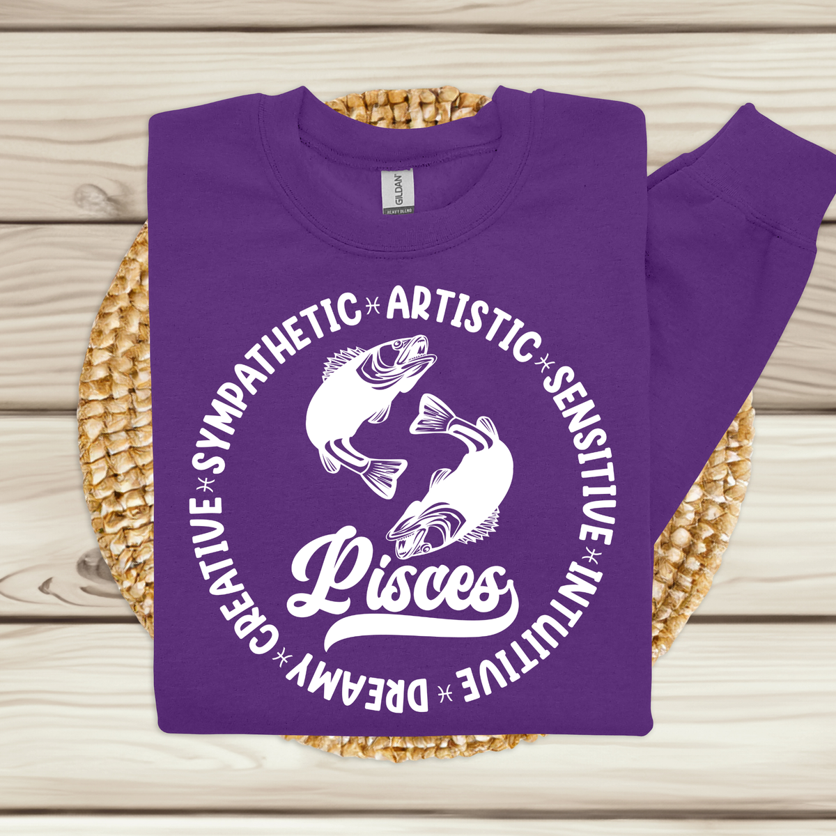 Pisces Zodiac Shirt - Astrology Apparel, Crewneck, Long Sleeve, and Hoodie