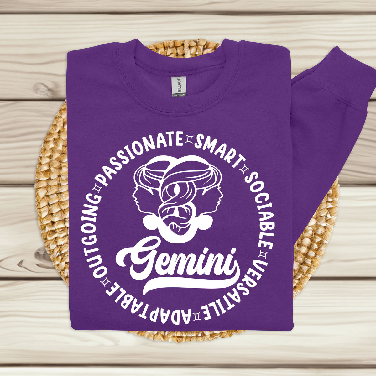 Gemini Zodiac Shirt - Astrology Apparel, Crewneck, Long Sleeve, and Hoodie