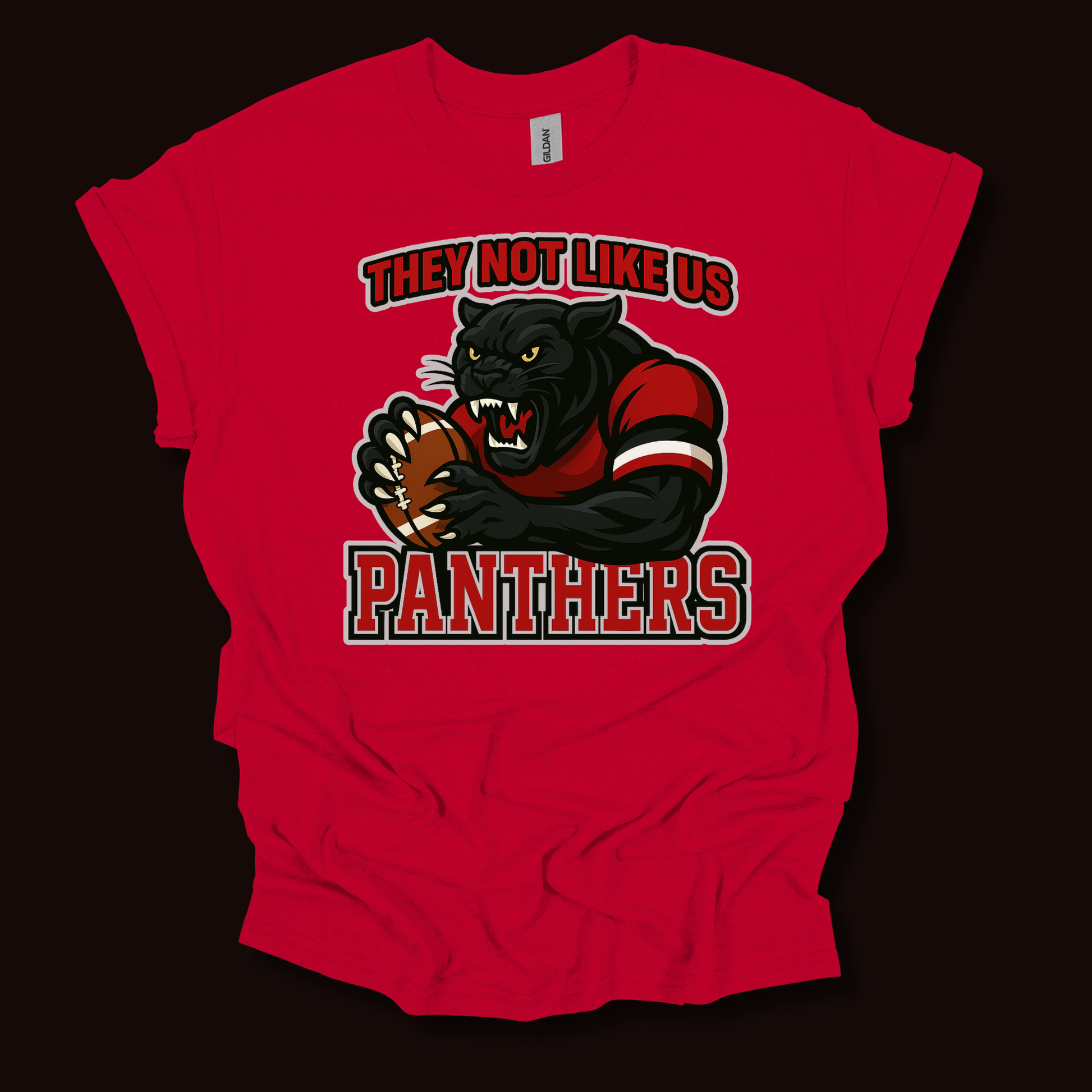 Panthers Mascot Shirt - Panthers "They Not Like Us" Game Day T-Shirt