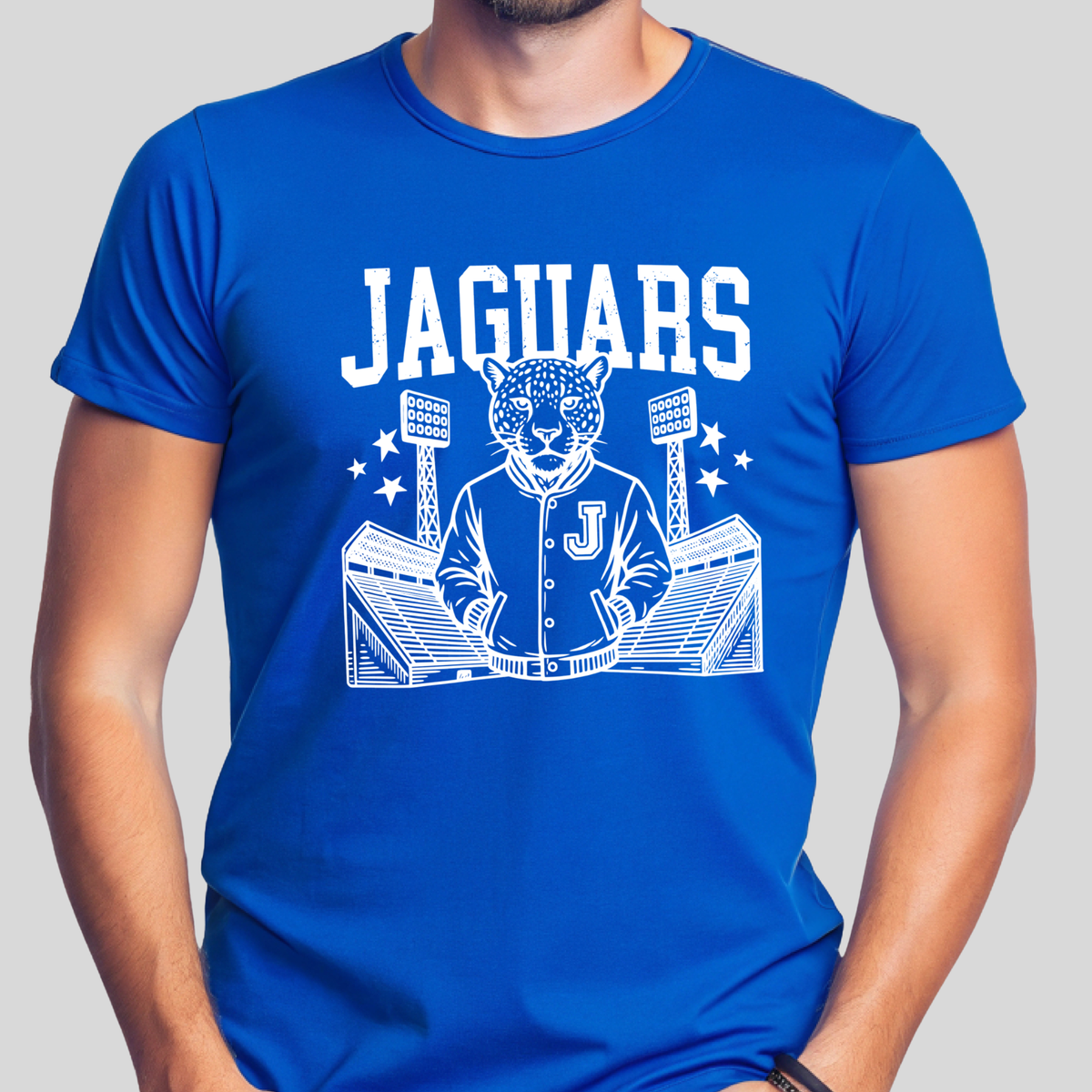 Jaguars Mascot Shirt - Jaguar  Varsity Jacket Football Game Day Spirit T-Shirt
