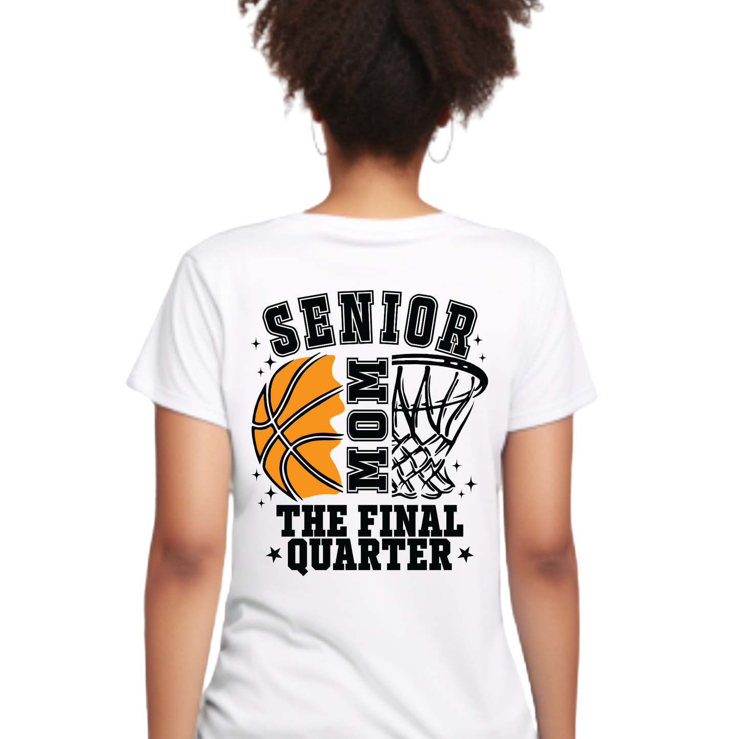 Senior Basketball Mom - The Final Quarter: Basketball Mom Graduate Shirt