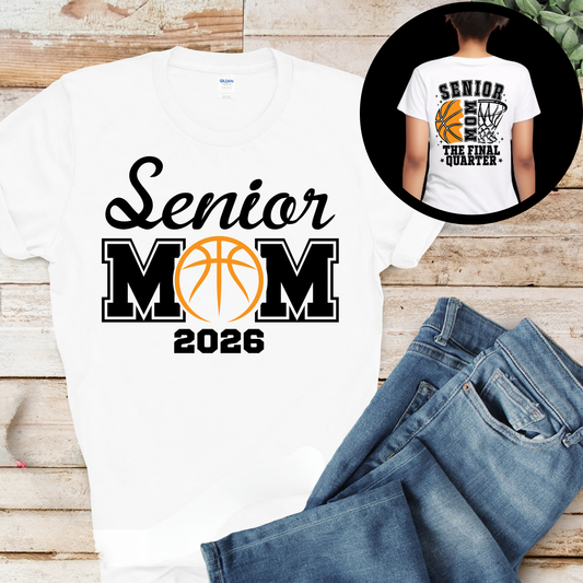 Senior Basketball Mom - The Final Quarter: Basketball Mom Graduate Shirt