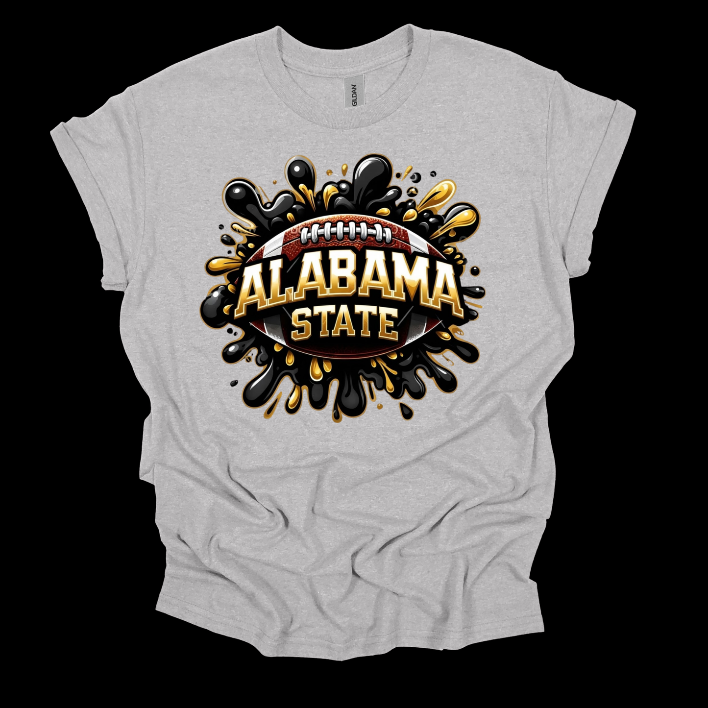 Alabama State Hornets - ASU Hornets Football Paint Splatter Game Day Spirit Shirt