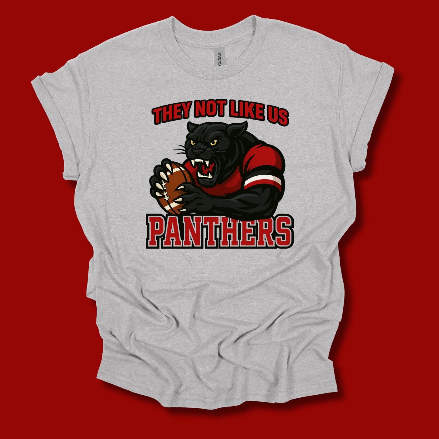 Panthers Mascot Shirt - Panthers "They Not Like Us" Game Day T-Shirt