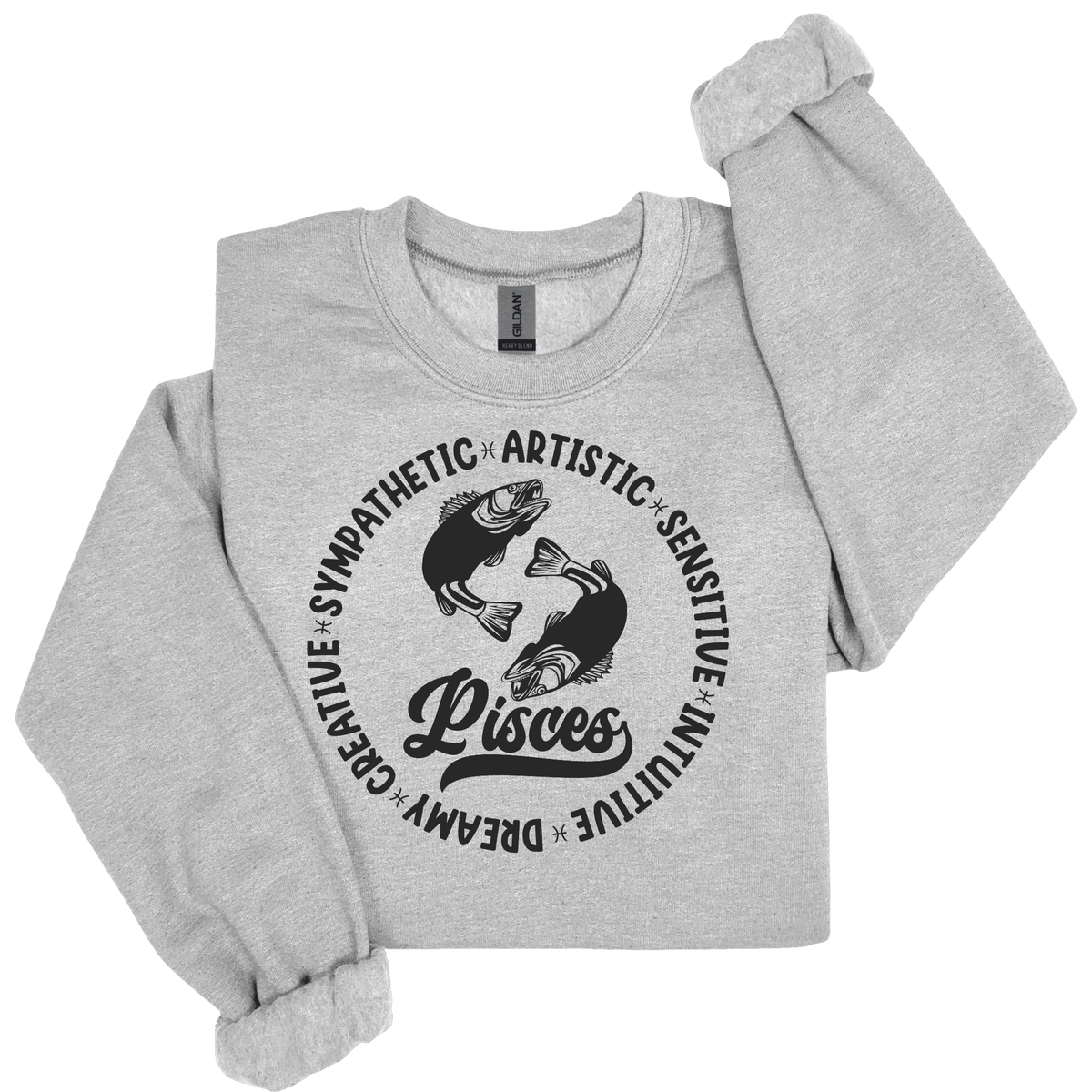 Pisces Zodiac Shirt - Astrology Apparel, Crewneck, Long Sleeve, and Hoodie