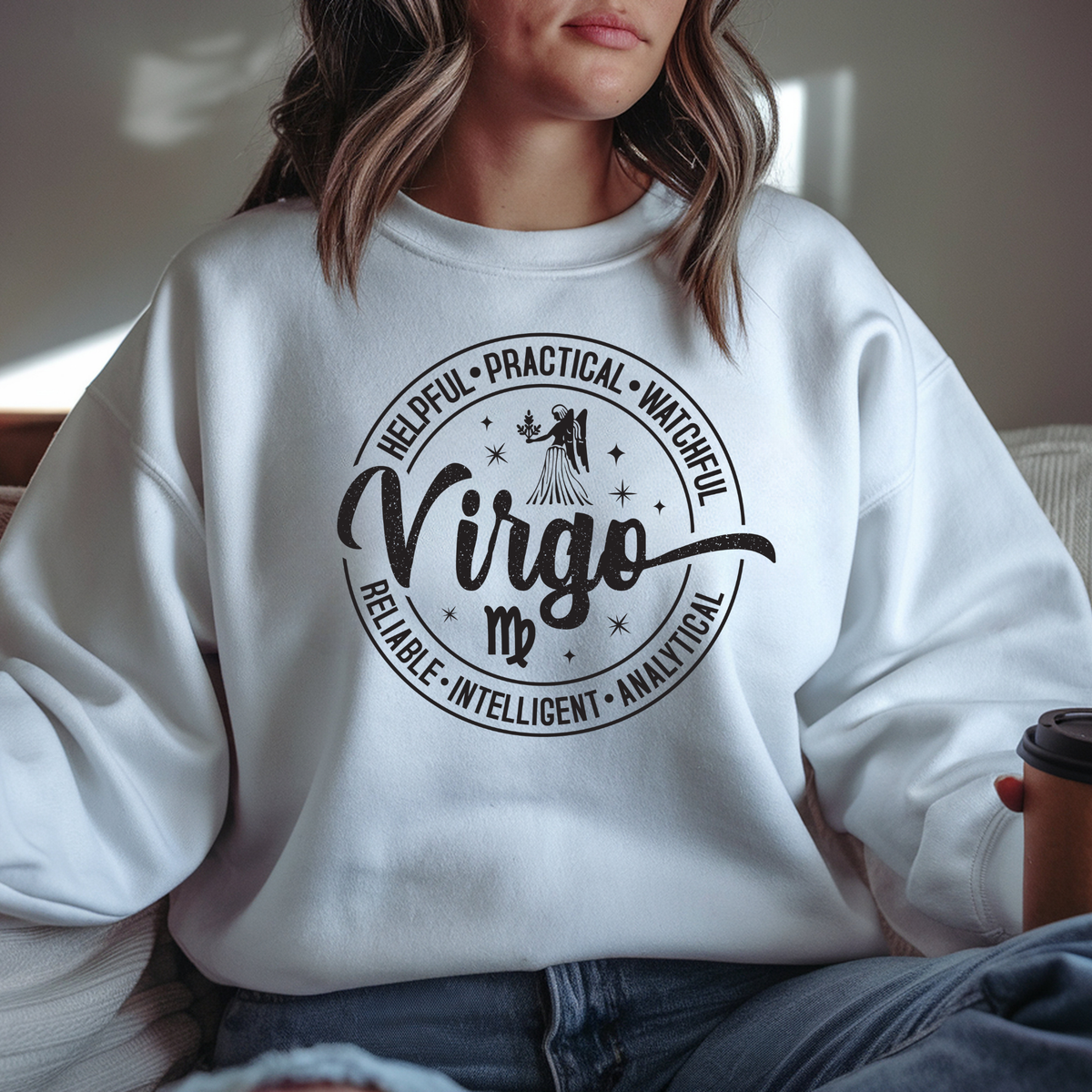Virgo Horoscope Astrology T-Shirt - Celestial Charm Zodiac Apparel