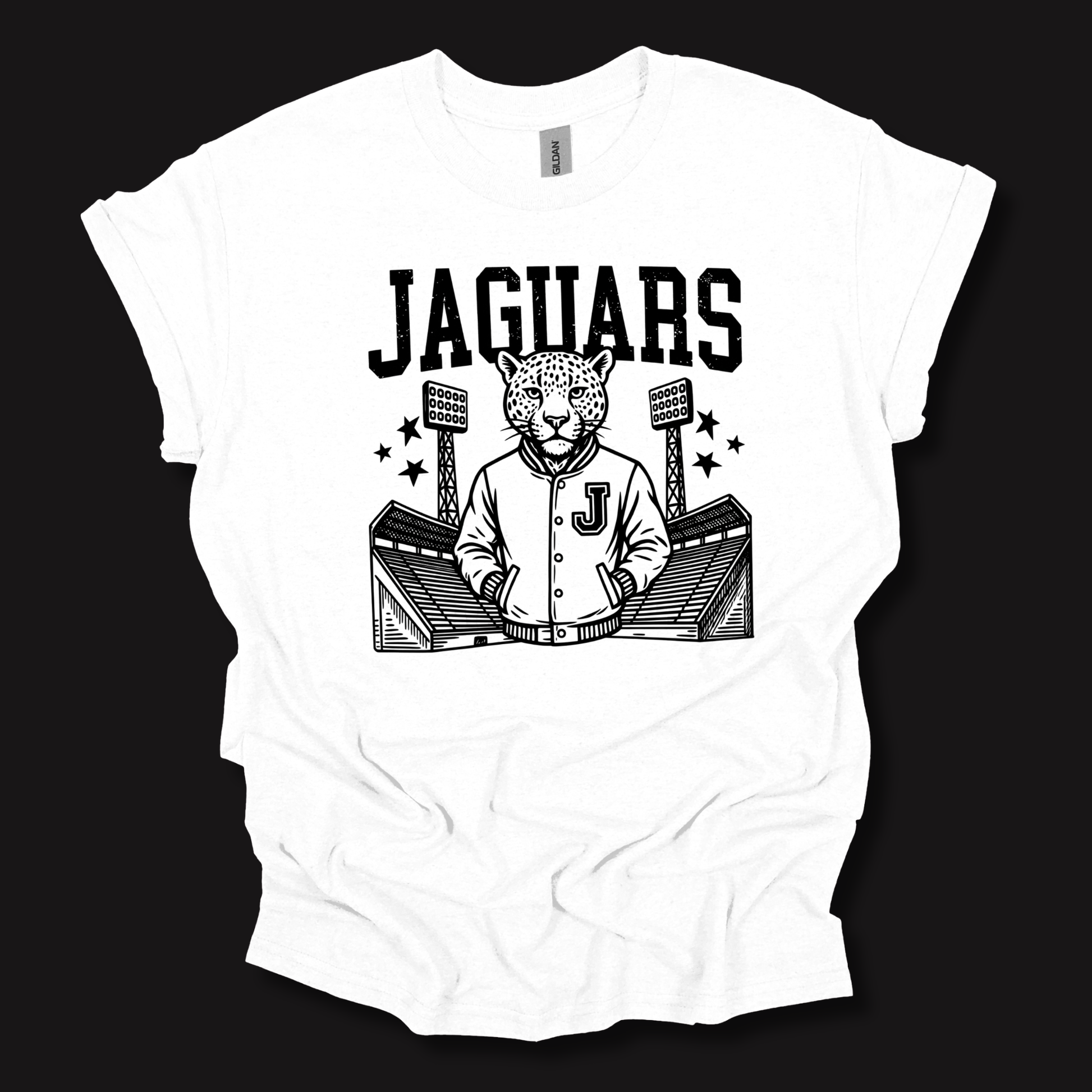 Jaguars Mascot Shirt - Jaguar  Varsity Jacket Football Game Day Spirit T-Shirt
