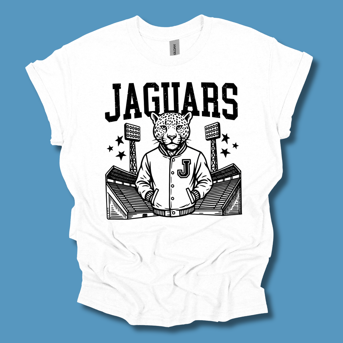 Jaguars Mascot Shirt - Jaguar  Varsity Jacket Football Game Day Spirit T-Shirt
