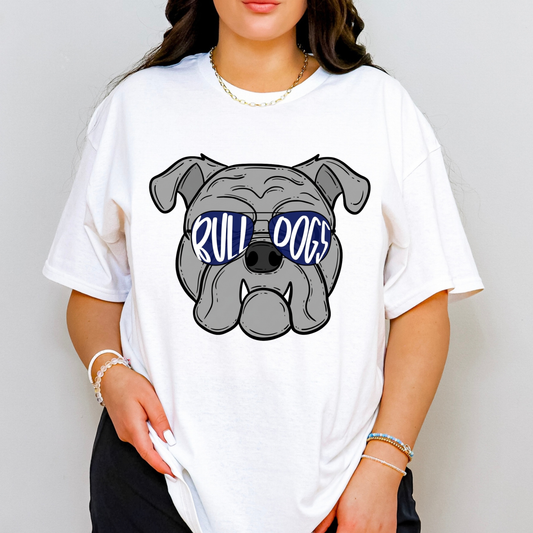 Bulldogs Spirit Wear - Cool Bulldogs Game Day T-Shirt, Long Sleeve, and Sweatshirt